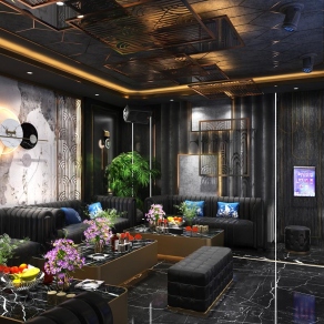 新中式KTV包房3D模型下载